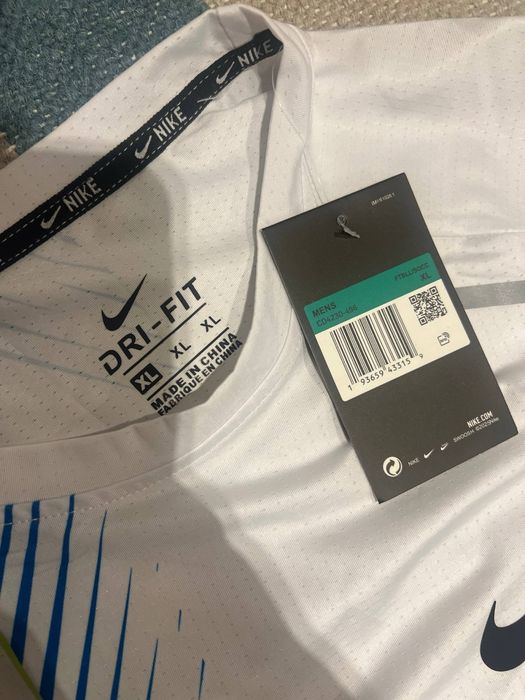 Nike Miller Set Tricou + Pantaloni Scurți Alb/Negru XL Nou cu Etichetă