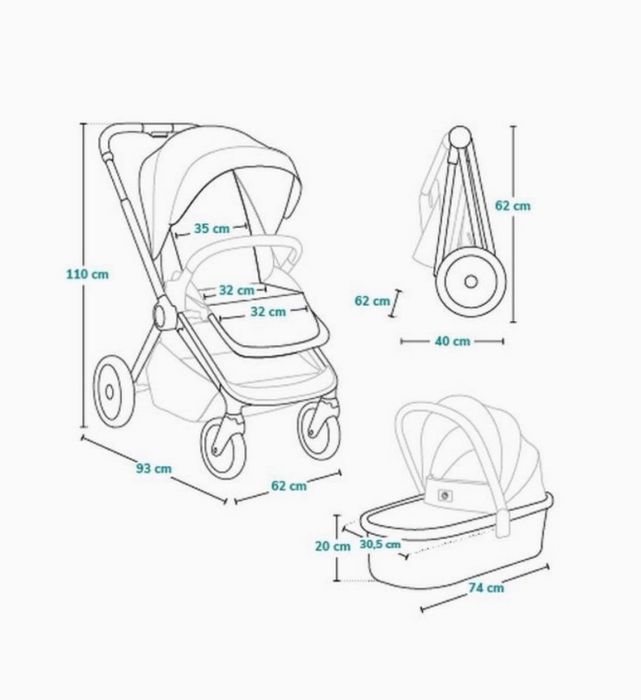 Количка Lionelo Mika Plus 3 in 1, цвят Beige Sand