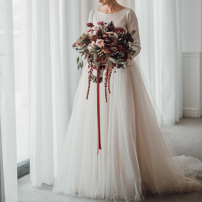 Rochie de mireasa Romana G. Urmanczy Couture, cu maneca lunga, XS/S