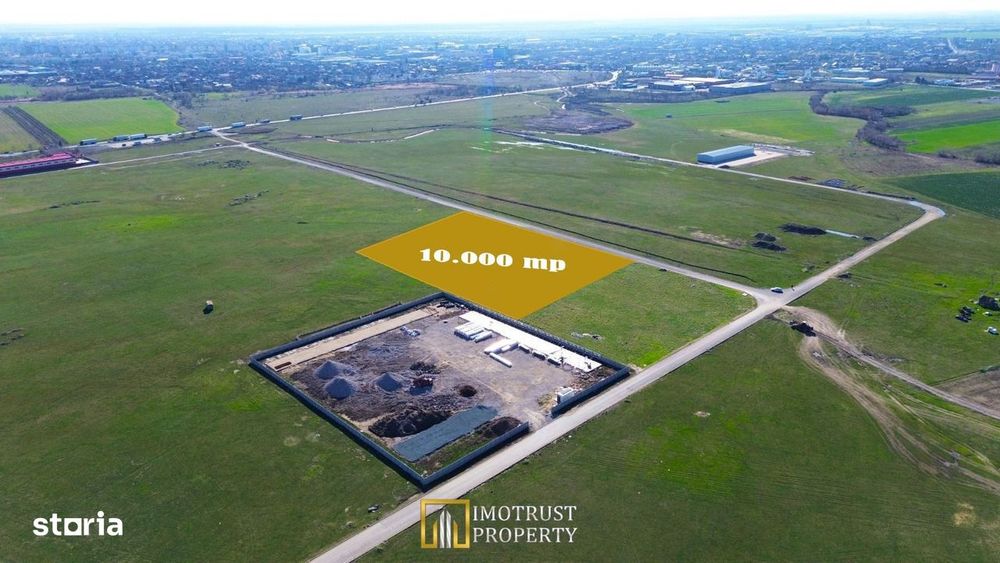 Teren industrial de vânzare 10.000 mp, PUZ aprobat, acces DN7 – Arad