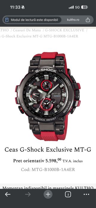 G-shock mt-g b1000b