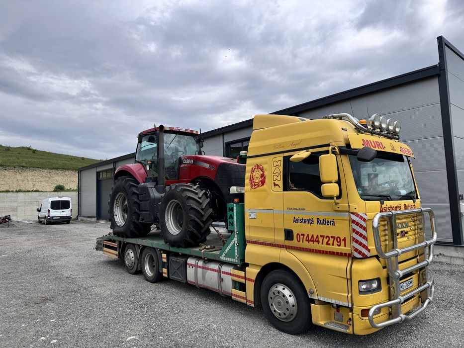 Transport utilaje agricole, constructii, tractor, taf, excavator