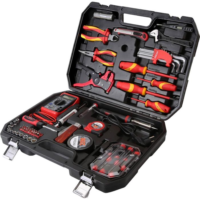 Trusa de scule multifunctionala, pentru electricieni, 68 piese, Kraft