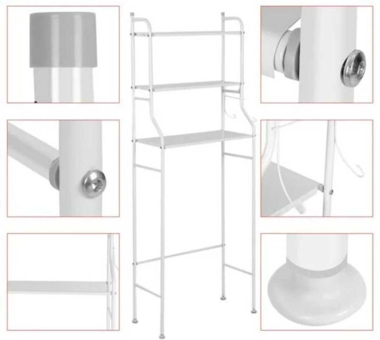 Етажерка за баня и тоалетна с 3 рафта , за пералня, за тоалетна