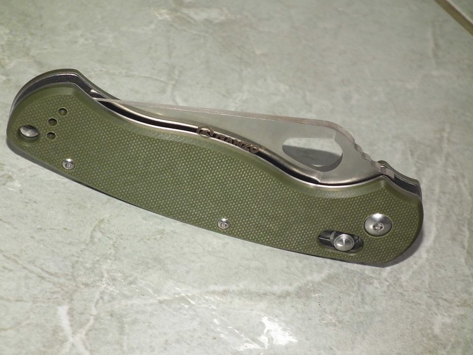 Briceag cutit tactic stil paramilitary Ganzo G729-GR nou, otel 440C, míner G10, axis lock