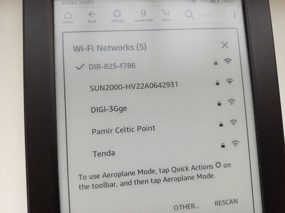 E-Book readerAmazon Kindle