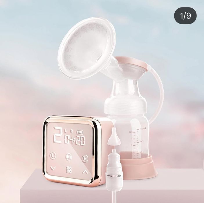 Электронный молокоотсос Happy Baby 2в1 с функцией назального аспиратор