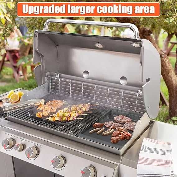 Plita ,Grătar de gătit din fontă 48 cm/32 cm.