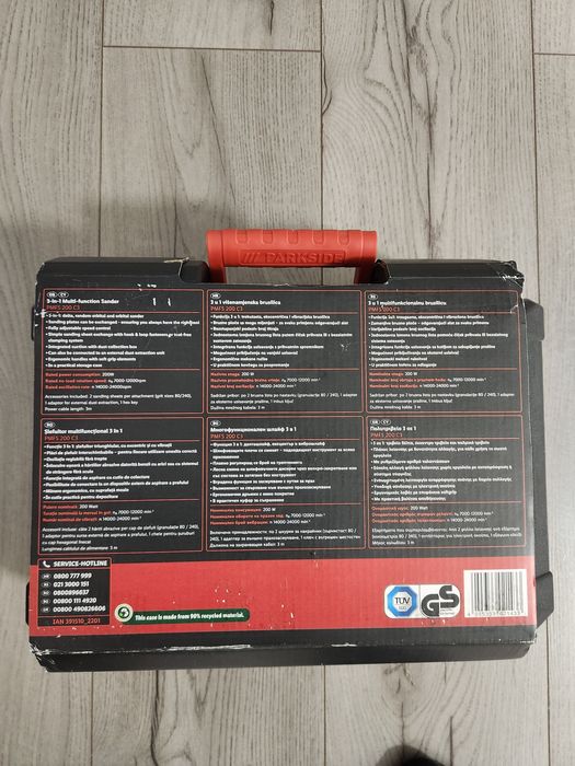 Slefuitor multifuncțional cu 3 talpi parkside