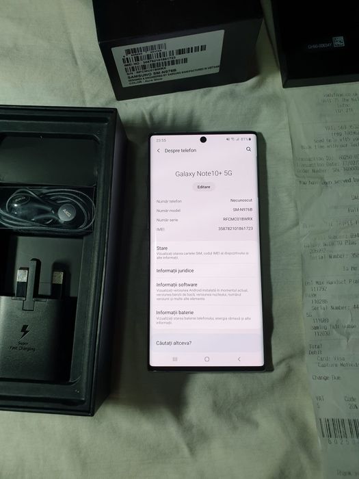 Samsung Note 10+ ca NOU schimb/vând