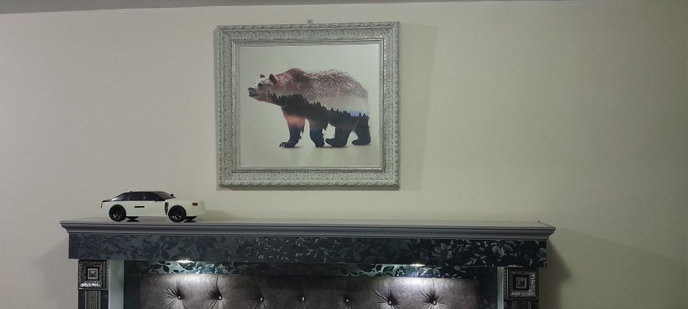 Kartinka  Sipanli xonaga yoki ofes uchun kurtoy bezak