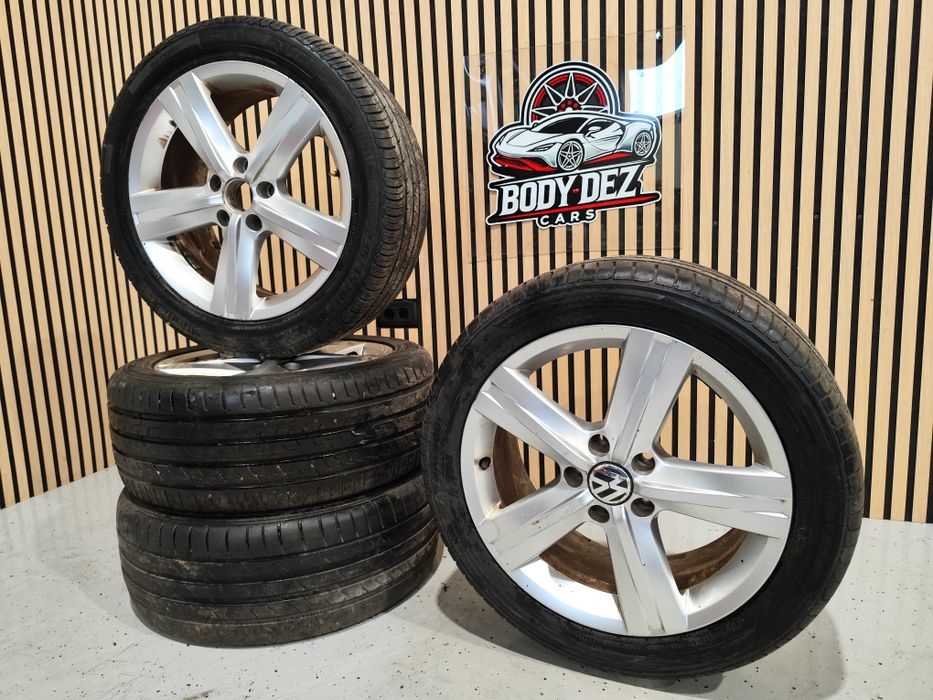 Set jante aliaj R17 Vw Audi Skoda Seat 5x112 anvelope vara