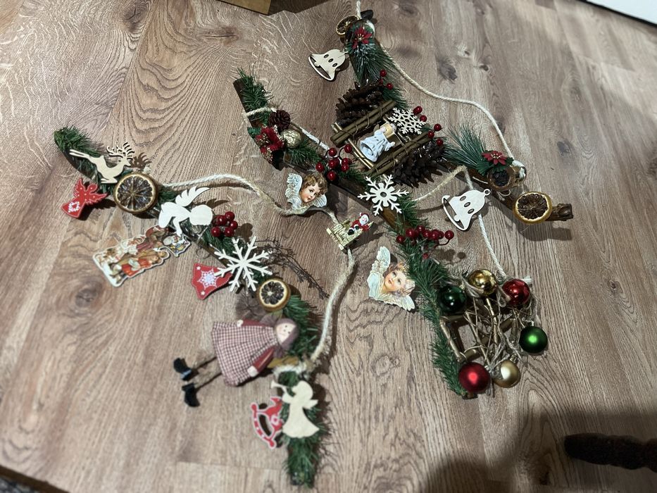 Bete Mos Nicolae , hand-made, decoratiune Craciun