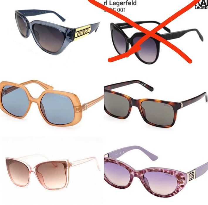 ЛИКВИДАЦИЯ! Оригинални очила на GUESS, Karl LAGERFELD!
