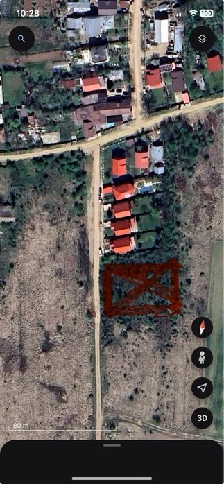 Teren pt casa ,Rate,Saftica-Peris-Snagov,asfalt,toate utilitatile/29 eur