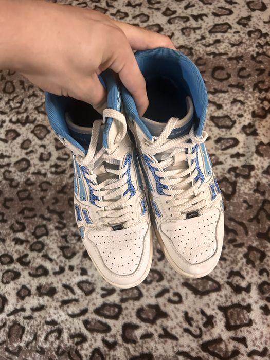 Amiri high skeleton blue