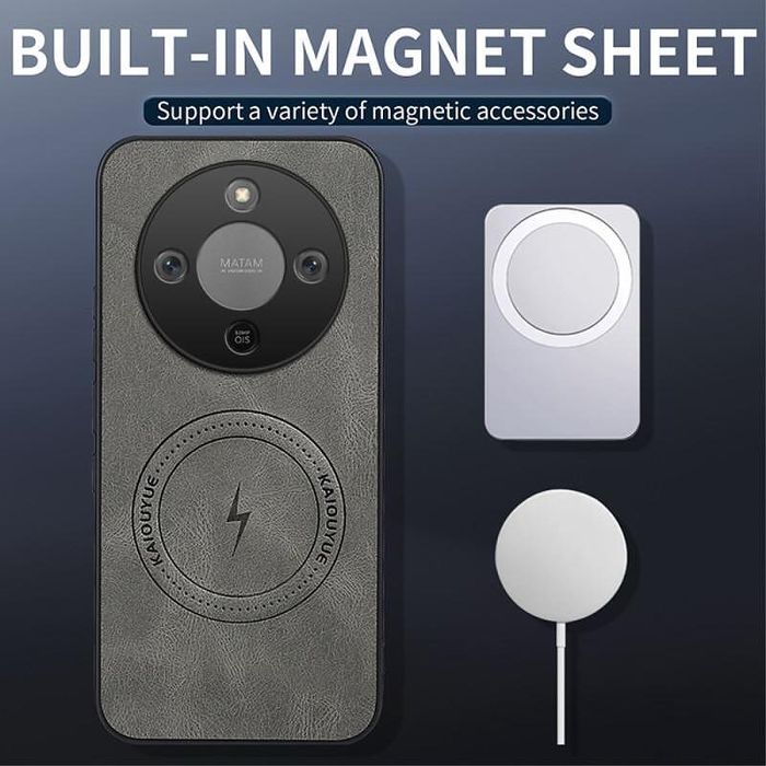 Стилен magsafe кейс за honor magic8 lite сив