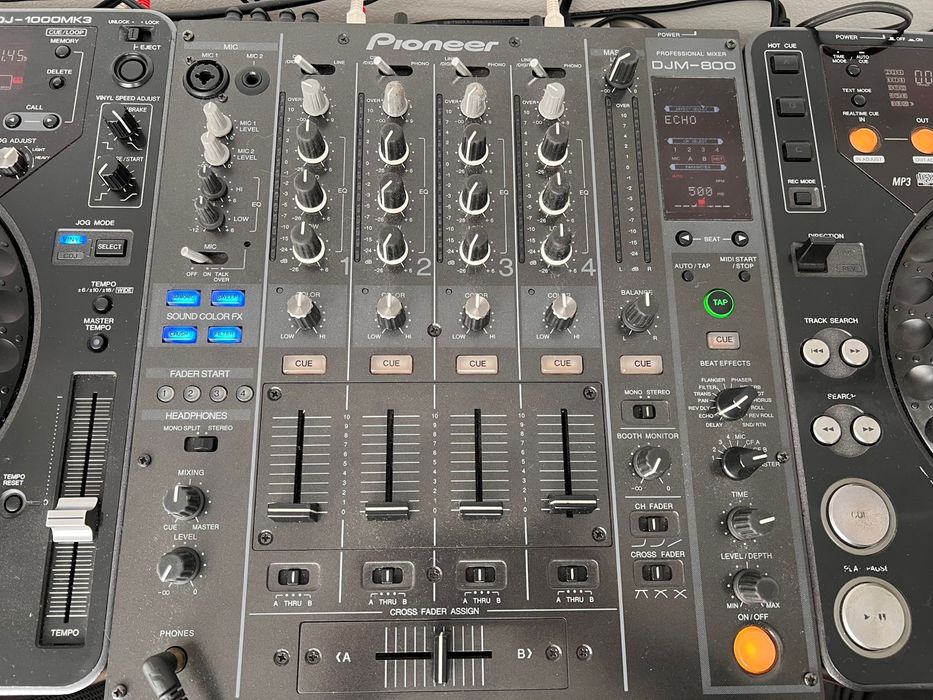 Set 2x CDJ 1000mk3 si DJM-800