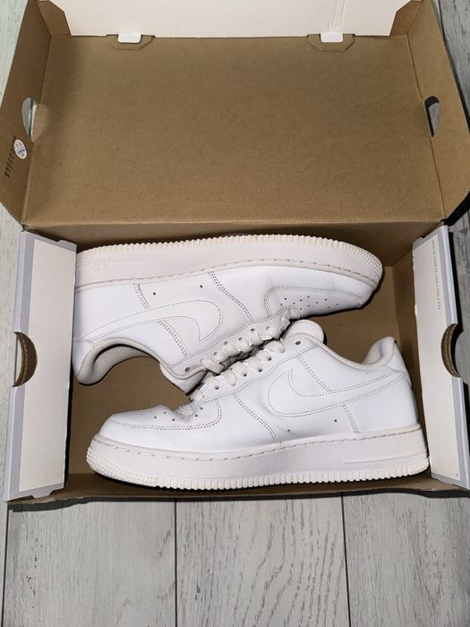 Nike Air Force 1 Low All-White Sneakers – Original with OG Box