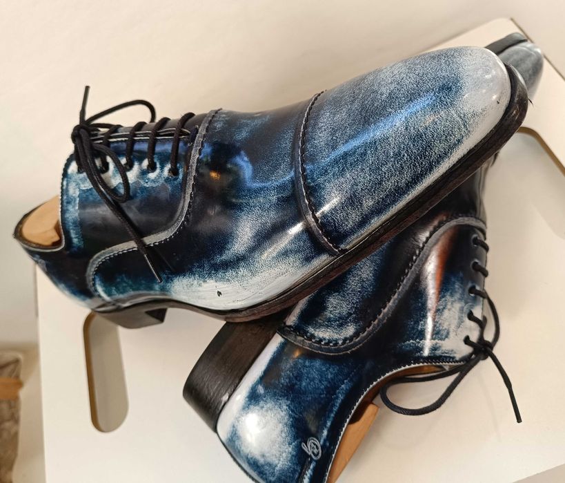 Panfofi de lux 42 42.5 43 oxford cap toe GREVE NOI lucrati manual