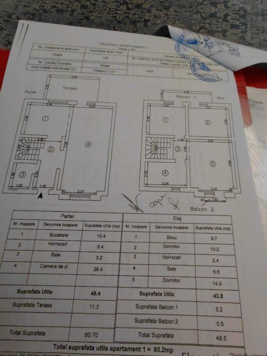 Duplex Valea Lupului 93.2 mp Str fundac asfaltata | P+ E + pod + terasa| panouri solare | 2 locuri de parcare | 500m de Penny | suprafata teren 183 mp