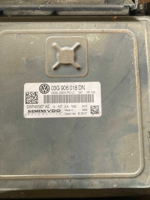 Компютър еку ecu електронен блок двигател Ауди А3 8п 2.0тди 170кс bmn