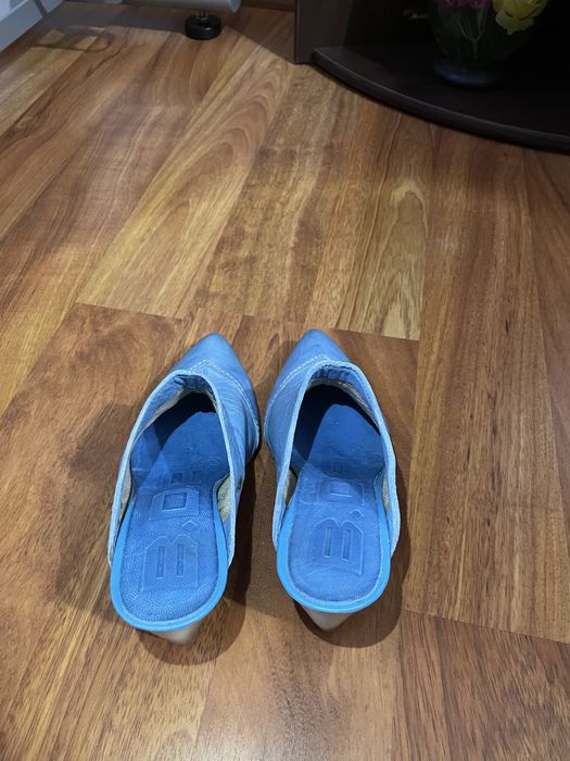 Papuci din piele naturala