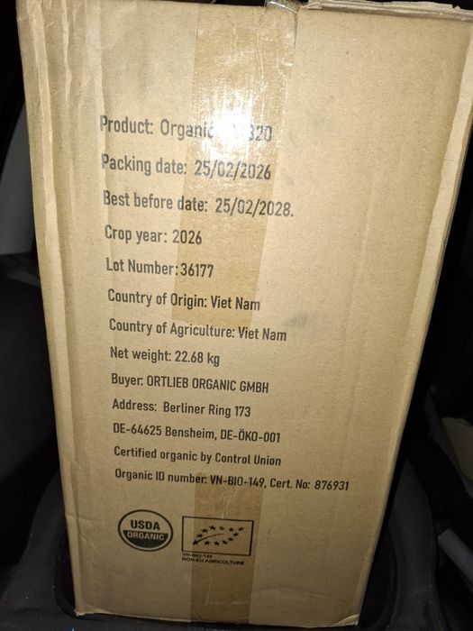 Alune caju crud în vid sac 22.68 kg