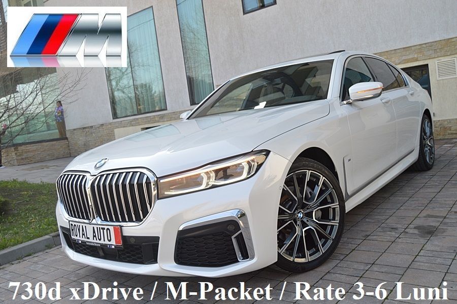 BMW Seria 7 KM 100% Reali / M-Packet / Rate 3-6 Luni doar cu BULETINUL