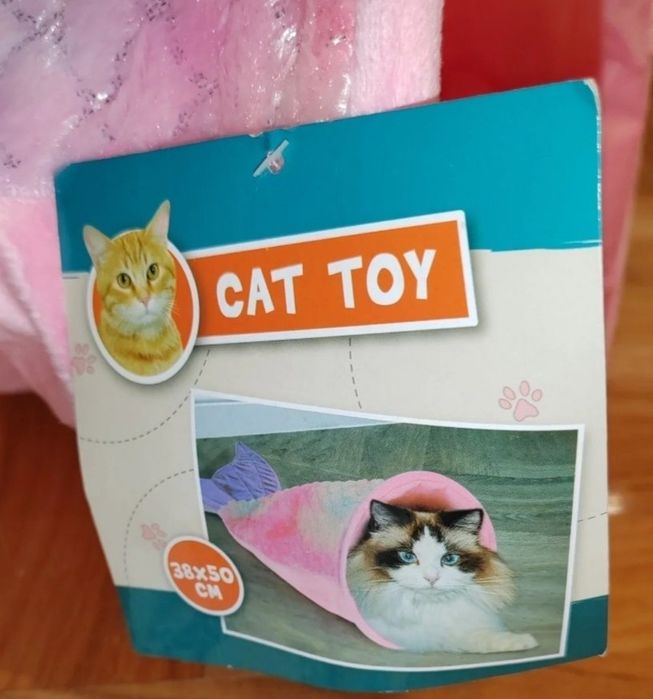 Tunel jucarie pisica pisici 38x50 cm coada de sirena

50 lei