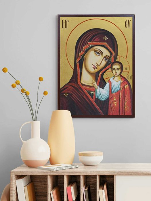 Vand Icoana Maicii Domnului din Kazan (Kazanskaia) - fundal auriu