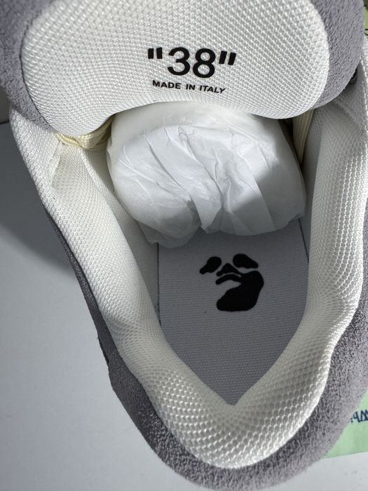 Adidasi Off-White Out Of Office Lace-Up BLUE SUEDE SNEAKERS