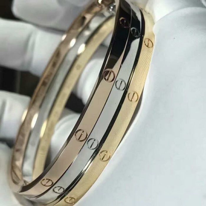 Позлатени гривни Cartier Love SM  - 750 / 18K