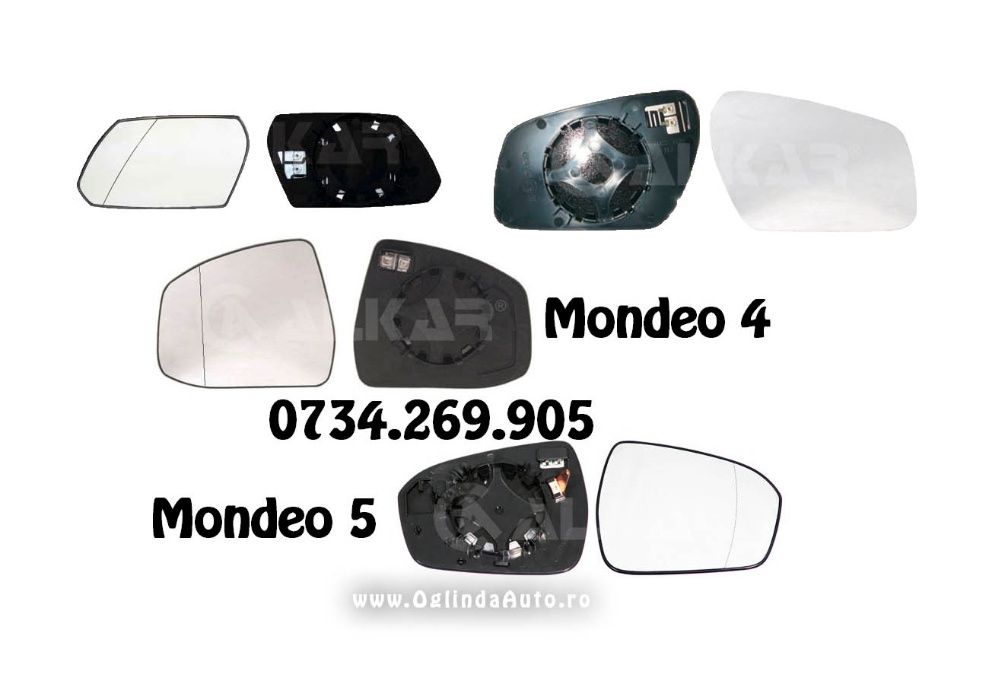 Oglinda FORD MONDEO 3 4 5 geam sticla oglinzi stanga dreapta MONTAJ