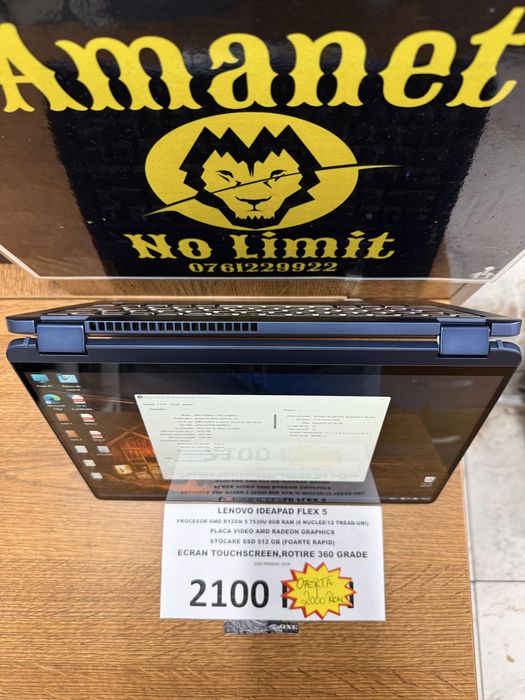Laptop Lenovo IdeaPad Flex 5 procesor AMD Ryzen5 7530U  8GB / 512GB .
