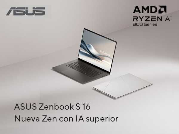 Asus Zenbook S16 3K TS OLED 120Hz AMD RYZEN AI 7 350 24GB LPDDR5x 1TB