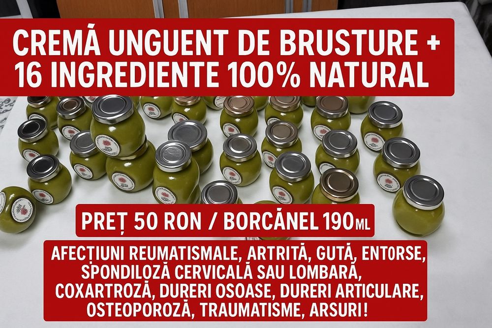 Unguent & Crema Brusture Artrita Guta Entorse Osteoporoză Reumatism