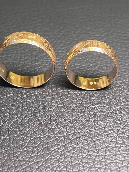 Златни халки негравирани zlaten prasten gold 585 14 карата пръстен