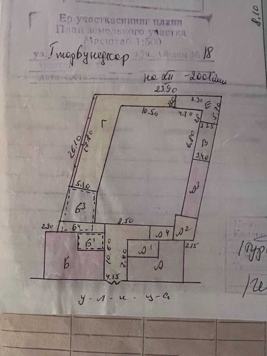 Янгиобод 9 сотих 270000 Фасад 25м