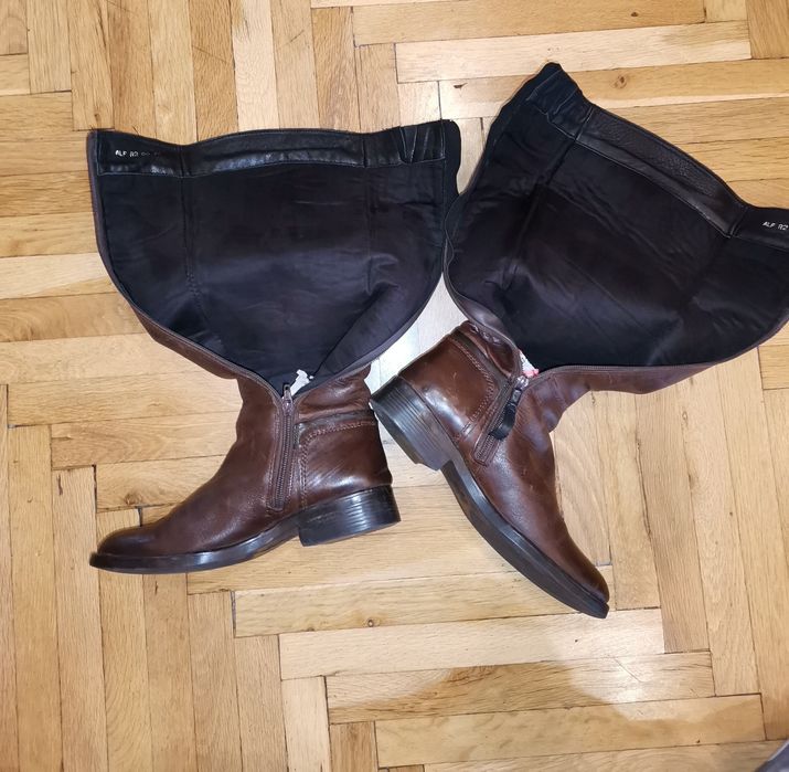 Дамски кожени ботуши