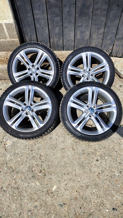 Vând/schimb jante Mallory r18 5x112 vw audi seat skoda