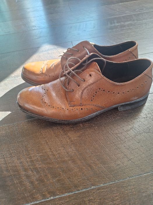 Pantofi maro Oxford piele marimea 42