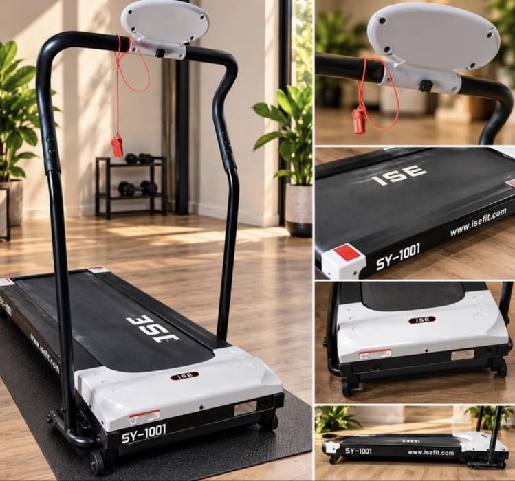 Vând bandă de alergare electrică ISE, model SY-1001, ideală pentru mers, plimbări rapide și exerciții fizice acasă.