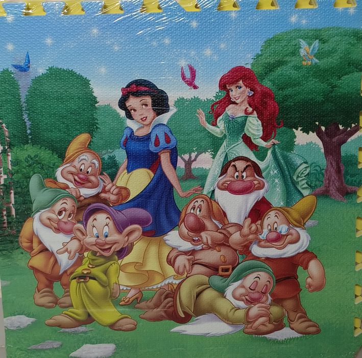 Детские коврики пазлы с 3Д рисунками 4штуки