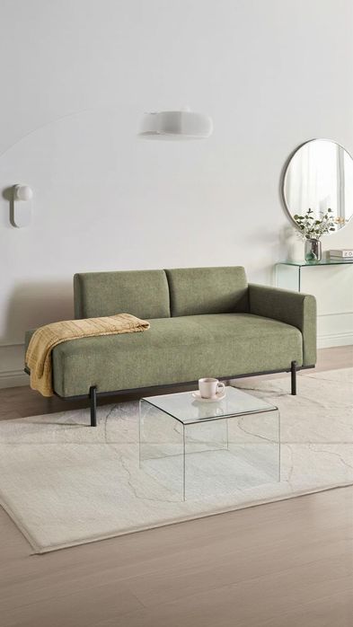 Sofa verde-model neextensibil