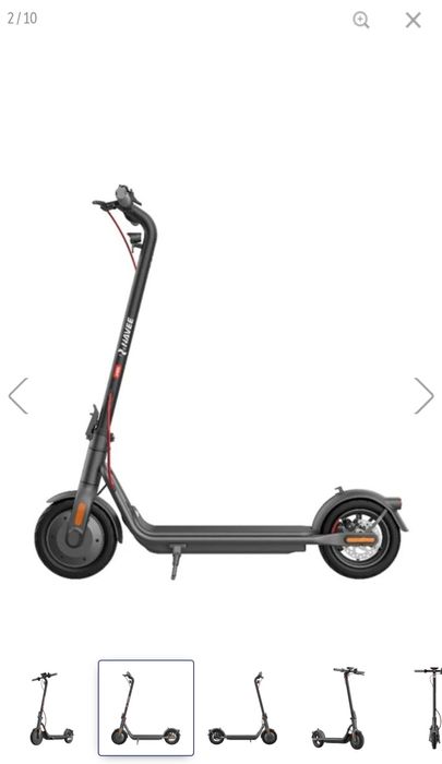 Trotineta electrica Navee V40i, Autonomie 40 Km, 25 km/h, Negru, Puter