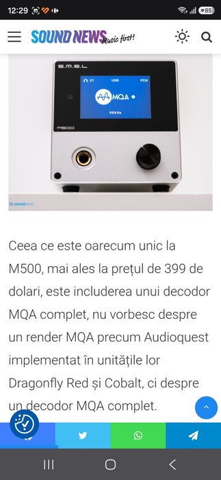 Smsl m500  mk1 dac amp