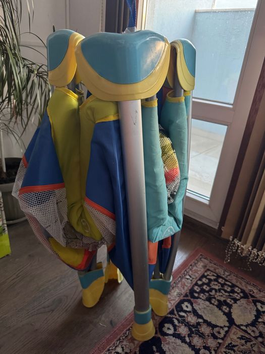 Детска кошара за игра, 1*1 метър, без матрак в долната част,  легло