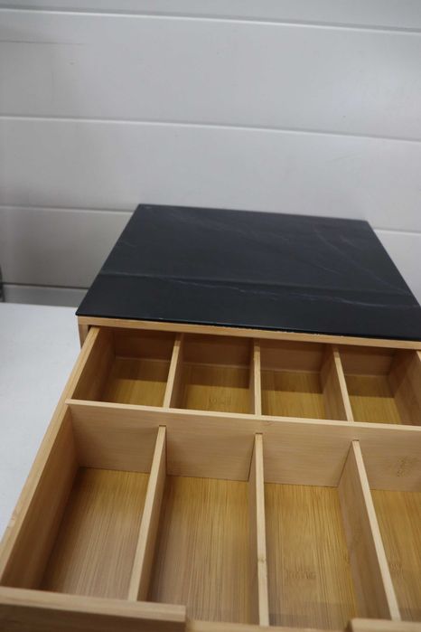 Кутия за съхранение на капсули/чай Kesper 58951, 8 чекмеджета, Бамбук