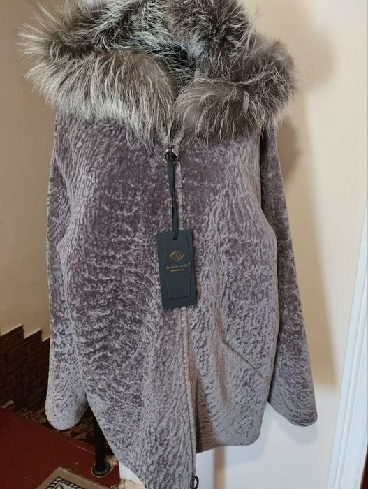 Дублёнка натуральная каракуль. Новая Турция размер 52/54